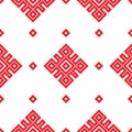 Seamless geometric pattern. Ethnic embroidery. Royalty Free Stock Photo